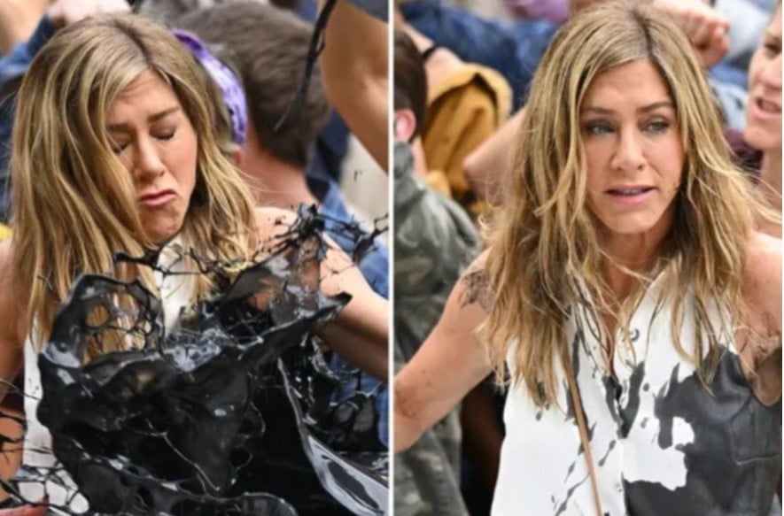 Jennifer Aniston pintura aceite