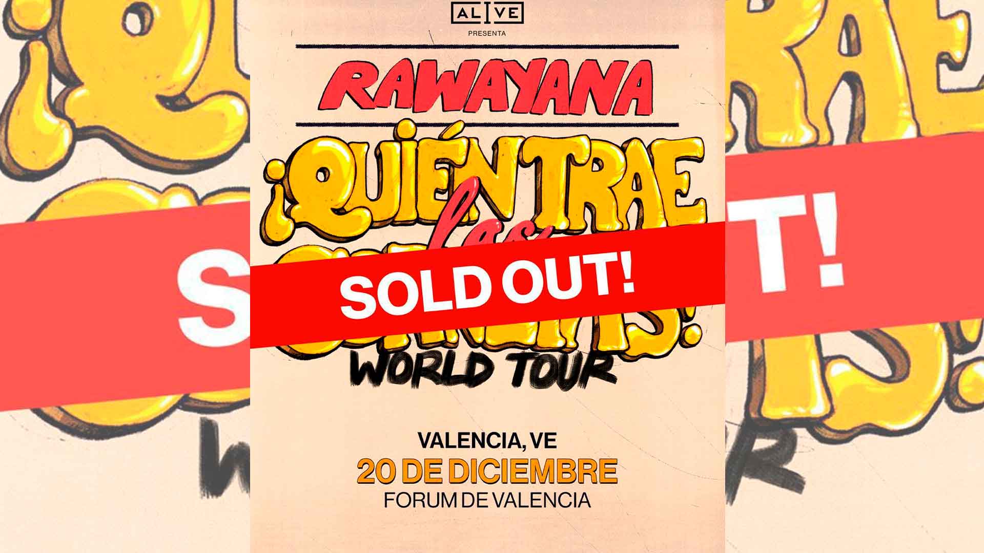El grupo venezolano Rawayana ha agotado todas las entradas para su concierto en el Forum de Valencia, programado para dentro de cinco meses