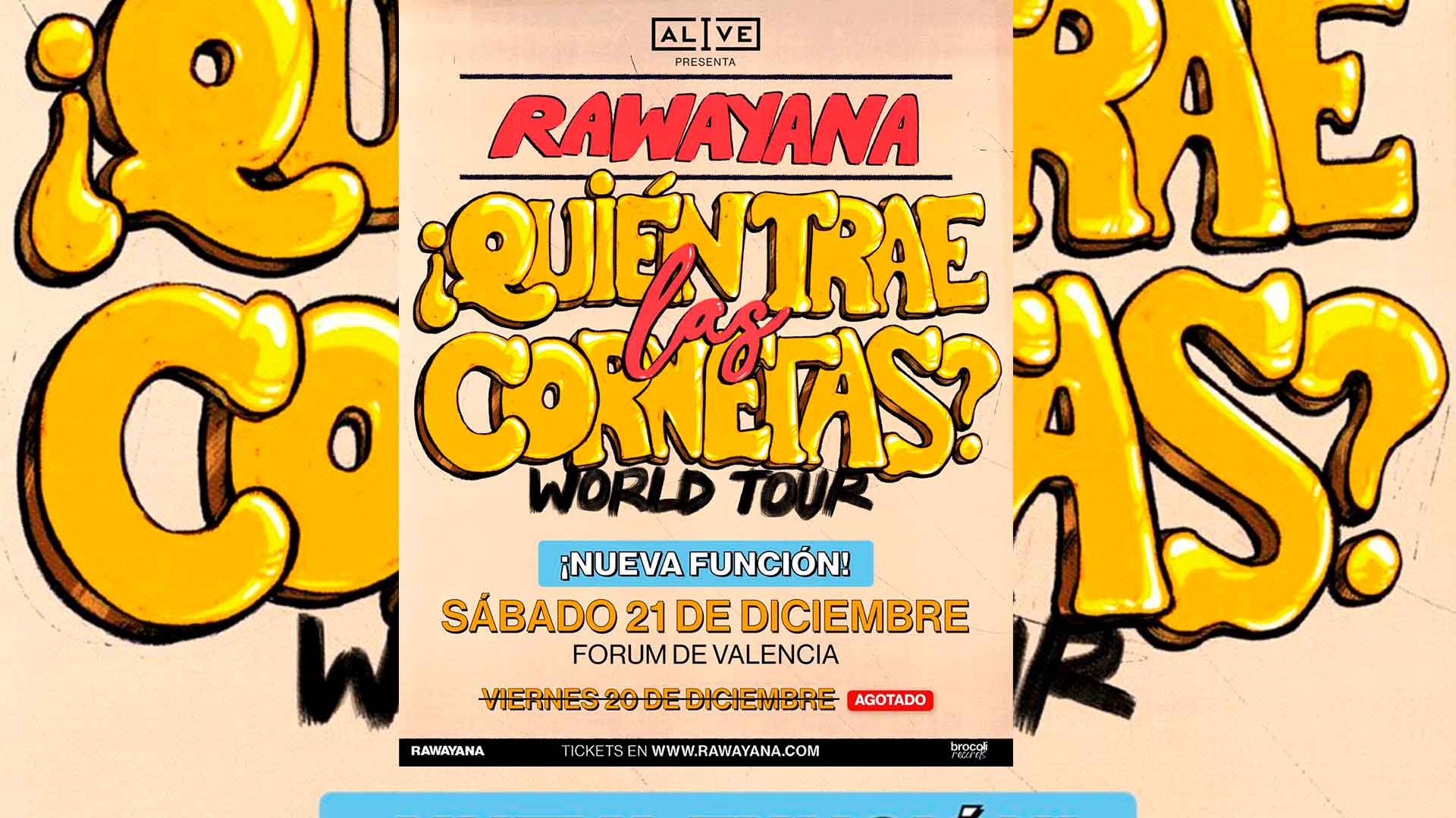 ¡Histórico! La banda más popular de Venezuela, Rawayana anuncia segunda fecha función en el Forum de Valencia 2024.