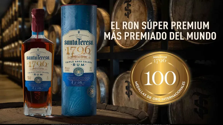 Ron Santa Teresa 1796 Alcanza la Medalla de Oro Número 100